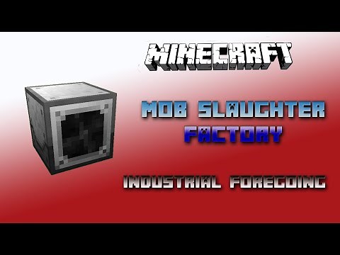 Mob Slaughter Factory 💎 Minecraft Industrial Foregoing Tutorial 💎 English