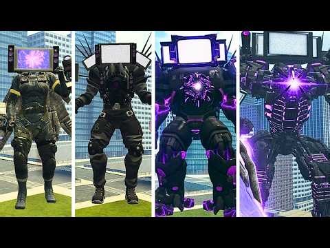 SIZE COMPARISION OF TV MAN TITAN BOSSES VS SKIBIDI TOILET UPGRADE IN GARRY'S MOD!