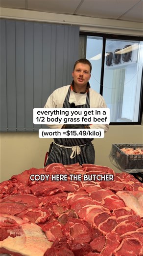 Curious how much meat you'll get when you buy half a cow? Keep watching and just imagine the amount of steak you'll be throwing on the barbie for months on end... 🤤 #bulkbuy #bulkmeats #butcheredmeats #grassfedbeef | Farmstead Meats