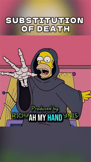 When Homer Replaces Death 😳 #bestmoments #simpsons #cartoon