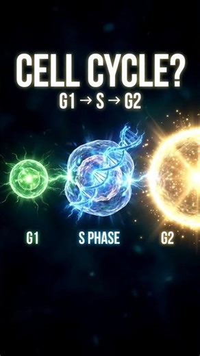 Cell Cycle Explained | Interphase → Mitosis #shorts #Biology #neet #cellbiology