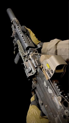 Firing the M249 🔥 #Airsoft #Upgrade