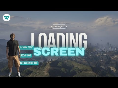 FiveM Loading Screen (Video, Music, Effects) | Modern RP UI