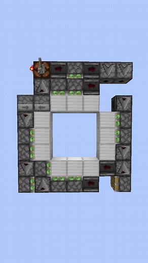 TIED-SMALLEST 3x3 Pistondoor V4 || #Minecraft #Redstone #Minecraftredstone #Pistondoor