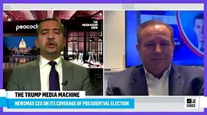 15K views · 308 reactions | WATCH: Newsmax CEO defends conspiracy theories peddled on network about the presidential election and the coronavirus pandemic ⬇️ | Media Matters for America | Facebook
