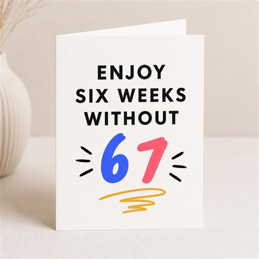Funny Thank You Teacher Card Printable | Last Minute End of School Gift From Child | Male Teacher Present Idea | 6 7 Meme Trend | Humour - Etsy