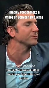 Bradley Cooper Make a chaos on Between Two Ferns #bradleycooper #shorts😍😍 | Between two ferns lover