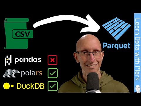 Exporting CSV files to Parquet with Pandas, Polars, and DuckDB