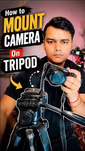 📸 How to mount camera on tripod #youtubeshorts #shorts #pankajtechnoworld #ytshorts