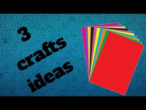 🌸 “3 Amazing Craft Ideas Using Color Papers ✂️✨”