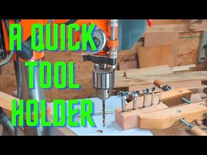 Quick and easy forstner bit holder.