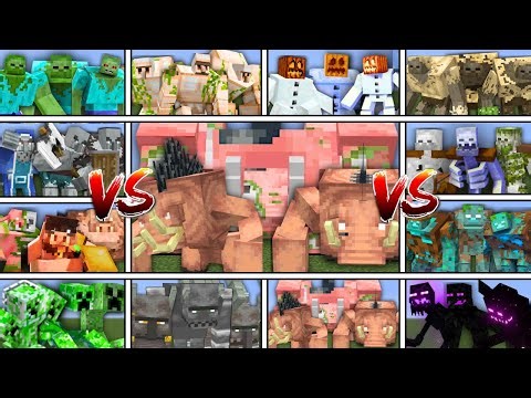 ALL MUTANT HOGLINS vs ALL MUTANT MOBS in Minecraft Mob Battle