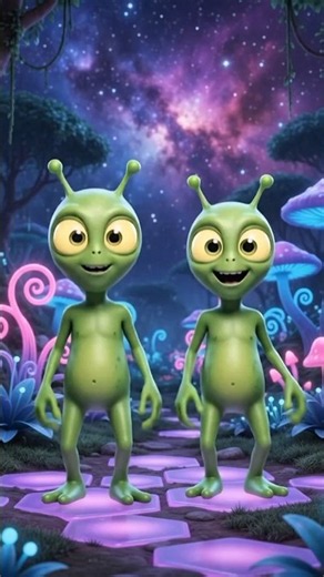 👽💚 Green Alien Dance | Funny Alien Dancing Video | Viral AI Animation #Shorts