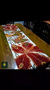 Beautiful Batik table runner designs by us Guru Batiks | Guru Dinesh