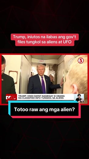 Trump, Iniutos ang Paglalabas ng UFO Files