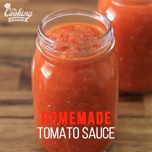 Learn how to make the best tomato sauce at home 😍🍅 | The Cooking Foodie