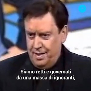 Quando Carmelo Bene si scontrò con il popolo italiano al Maurizio Costanzo Show: "non rimane che candidarsi, pur di non far niente". | VD