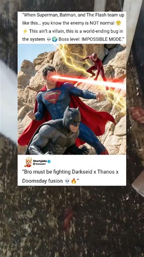 Who’s the Final Boss That Made Them Unite?! 😳 #batman #movie #superman #hero #shorts