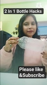 2 In 1 Bottle Hacks #viral 😎 👌 #diy #lifehacks #bottlecraft #bottlehacks #bottle #shorts #bottleart