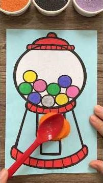 Candy vending machine sand painting #sandpainting #satisfying #asrm #satisfying #chimxinhchannel