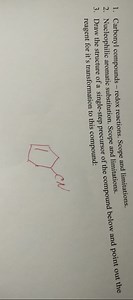 Carbonyl compounds – redox reactions. Scope and limitations.Nu... | Filo