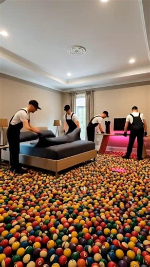 World’s Most Satisfying Billiards Ball Epoxy Flooring 😍 #epoxy #shorts