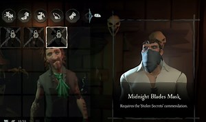 Get Midnight Blades Mask in Sea of Thieves Stolen Secrets Commendation