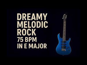 Rock Guitar Backing Track in E Major | Jam Track 75 BPM (Official Audio)