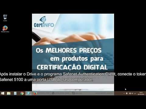 Instalação do Token Safenet 5100 - CertINFO