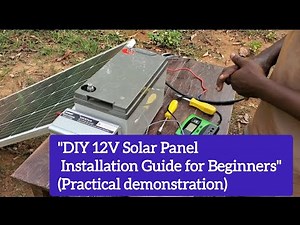 How to connect solar panel and inverter to 12 volts battery.