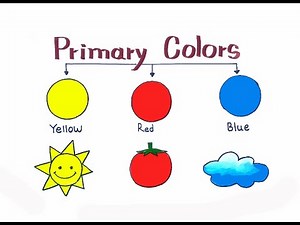 PRIMARY COLOURS DRAWING EASY | PRIMARY COLORS DRAWING PICTURE USING POSTER COLORS