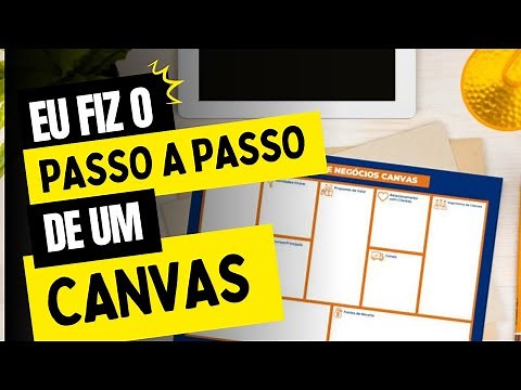 Modelo de Negócios CANVAS - Fiz o passo a passo e deixei um exemplo PRONTO!