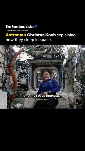 How Astronauts Sleep In Space #nasa #deepspace #christinakoch #astronaut