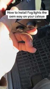 How to install fog lights on 03 silverado part 1