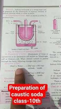Preparation of caustic soda | Brine solution | class-10th #chemistry #viral #acidbasesalt