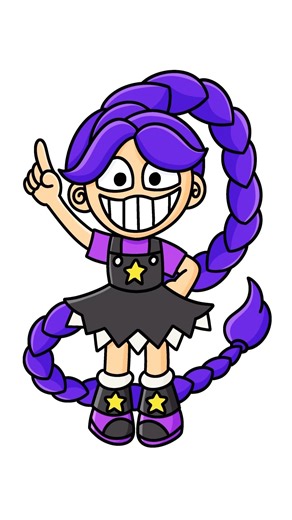 How To Draw Lily Lovebraids 💜💜 #poppyplaytimechapter5 #shortsart #shortsvideo