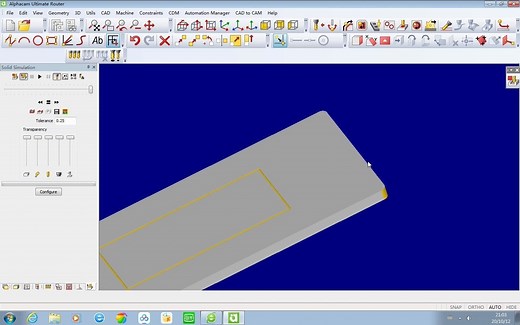 Alphacam基本操作教程之刀具方向实例