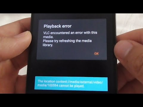 Android Video playback error using VLC "The location ... cannot be played"