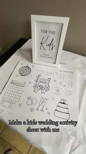 Create Engaging Kids Wedding Activity Sheets