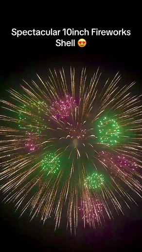 Spectacular 10-inch Fireworks Shell Display
