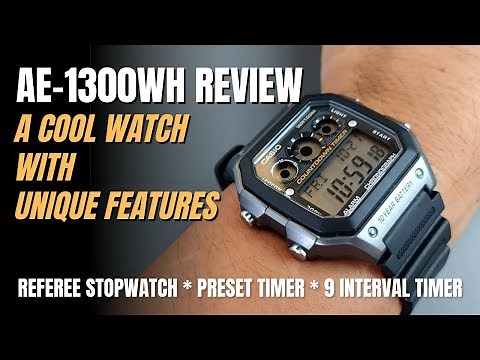 Casio AE1300 Review, A Referee Timer Watch with Unique Features / AE1300W AE1300WH