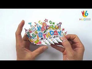 How to make Popup Card 3D for Birthday