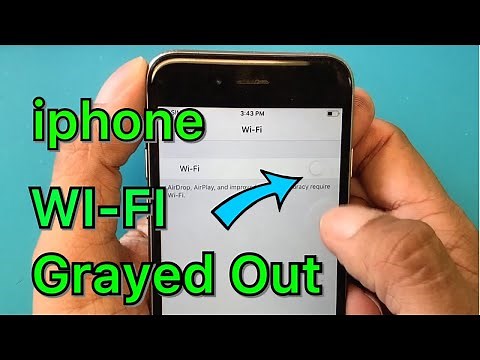 How To Repair - iphone WIFI Gray Out Or Not Working