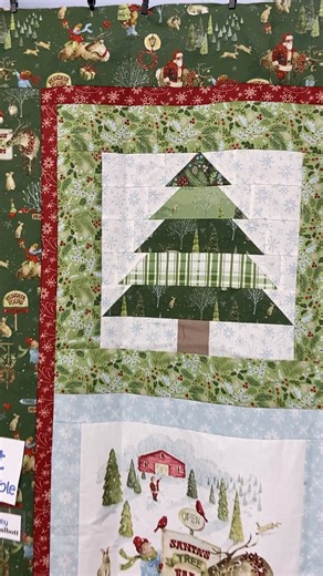 🎄✨ We’re thrilled to announce the arrival of a delightful new quilt kit from Riley Blake, called "Santa's Tree Farm"! T This festive kit features a charming patchwork with four wintry scenes, showcasing Santa and his cheerful characters at a tree farm, along with beautifully pieced Christmas trees. Perfect for adding a touch of holiday magic to your home! 🎅🌟 Swing by the shop to snag your kit and get started on a cozy, creative project just in time for the festive season! 🛍️❄️ #sewtangle #qu