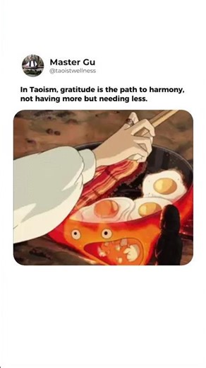 In Taoism, gratitude is the path to harmony. 🌿