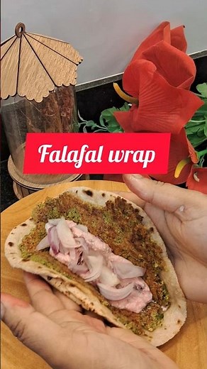 Falafel Wrap (Packed with Flavors & Protein) | How to make falafel Wrap at home #falafelrecipe