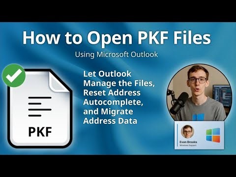 PKF File Extension: Microsoft Outlook Address Book Data Files