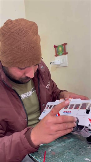 Miniature Model 🚌Making Handmade Bus Model ‪@ArtistSandeep4856‬ #artandcraft