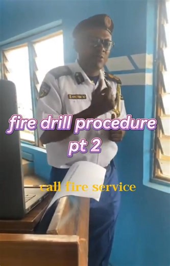 12 reactions | Fire drill procedure pt 2 #fireservicefamily #oyostategovernment #safetyfirst | Potential Hazard - Ijamba Konile | Facebook