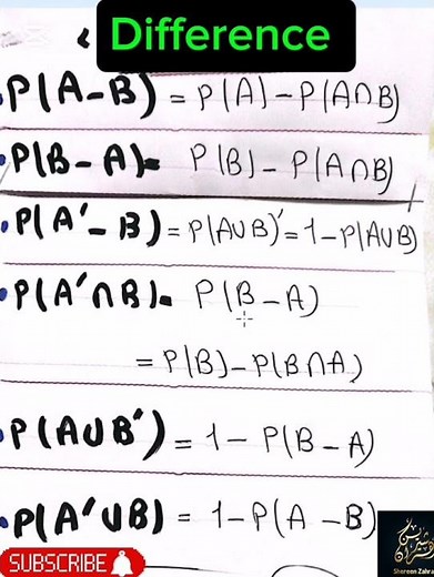 Probabilities 🔥🤩|Difference |#Shereenzahran|#statistics |#Applied Statistics.